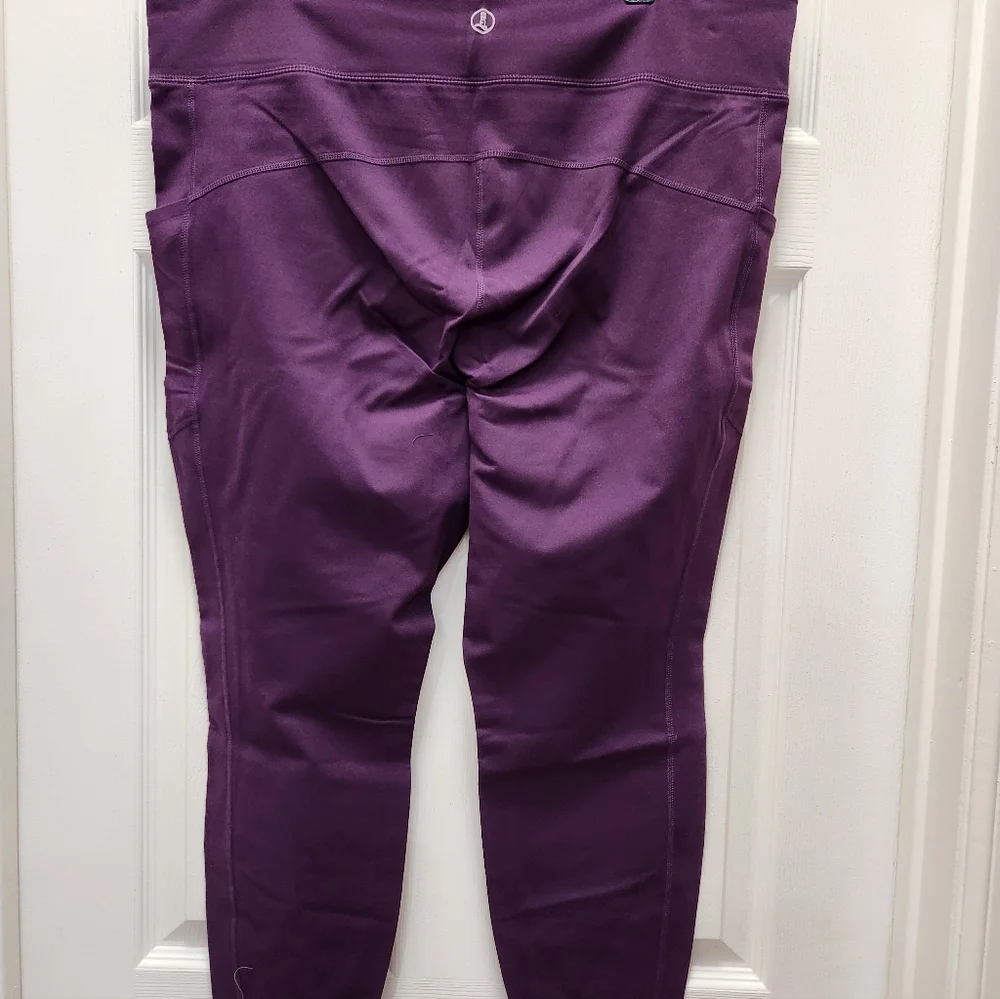 NWT LandsEnd Compression Leggings. Purple. 2X - Picture 5 of 5